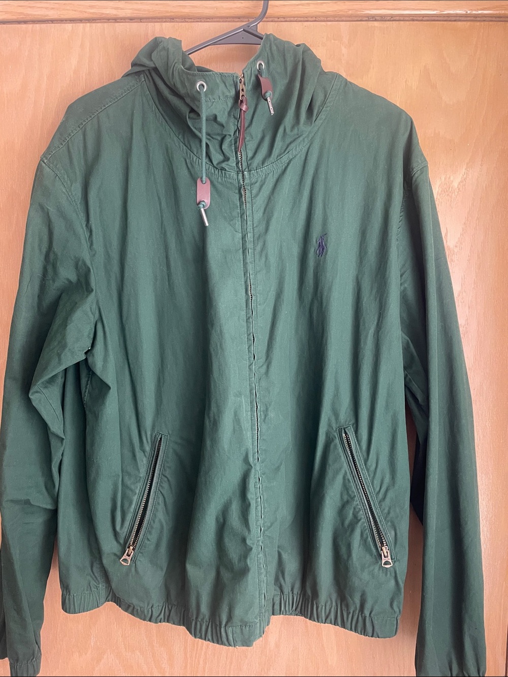 Polo by Ralph Lauren Dark Green Hooded Lightweight Jacket